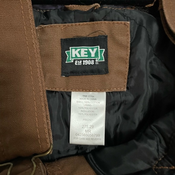 Key outwear insulated overall with zip up legs/zip up front - Picture 2 of 7